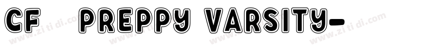 CF   Preppy Varsity字体转换